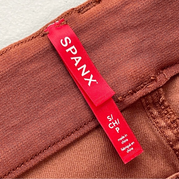 NWT SPANX Stretch Twill Cropped Wide Leg Pants Bronze Glow Women’s Size Small S - Picture 5 of 9